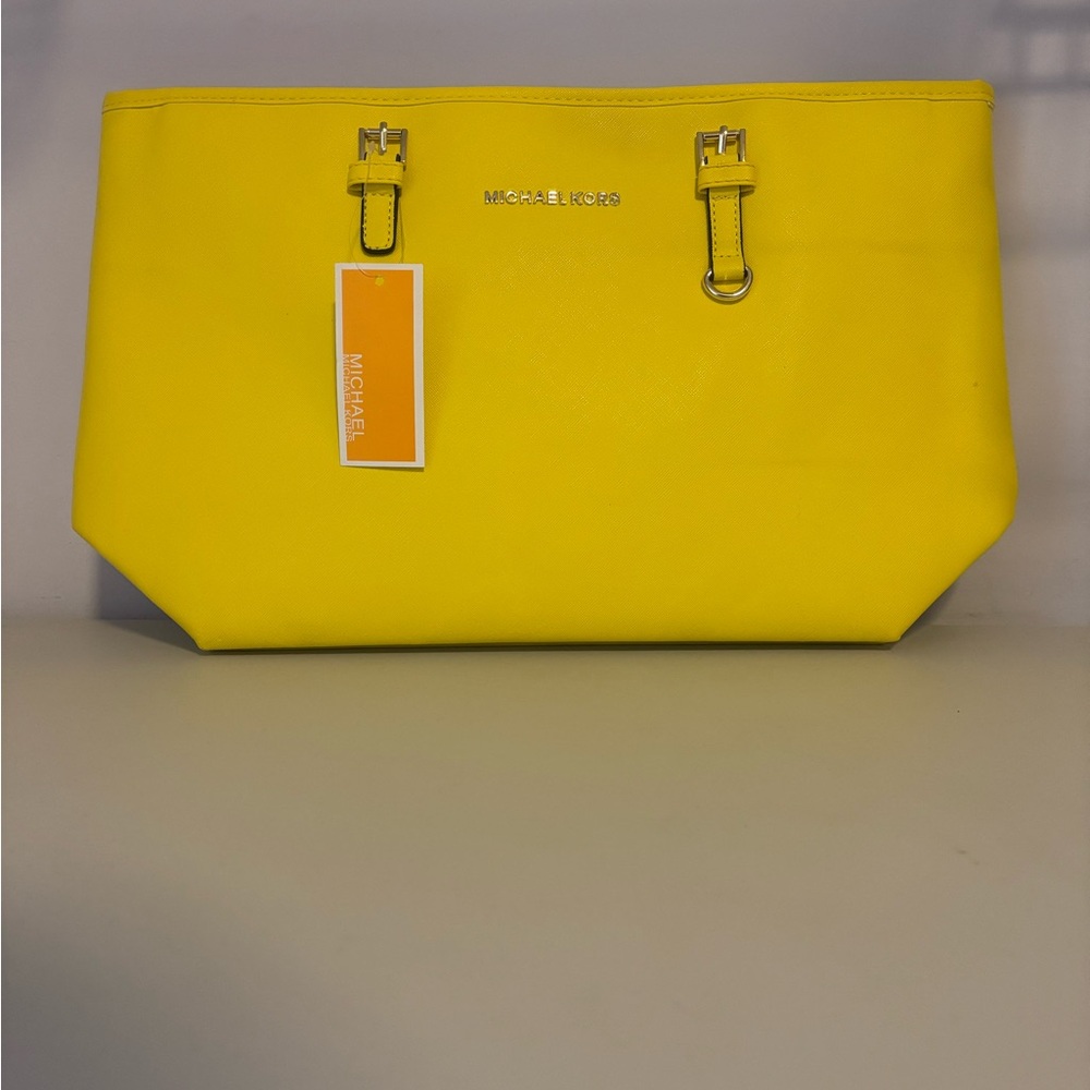 Michael Kors Yellow Tote Bag